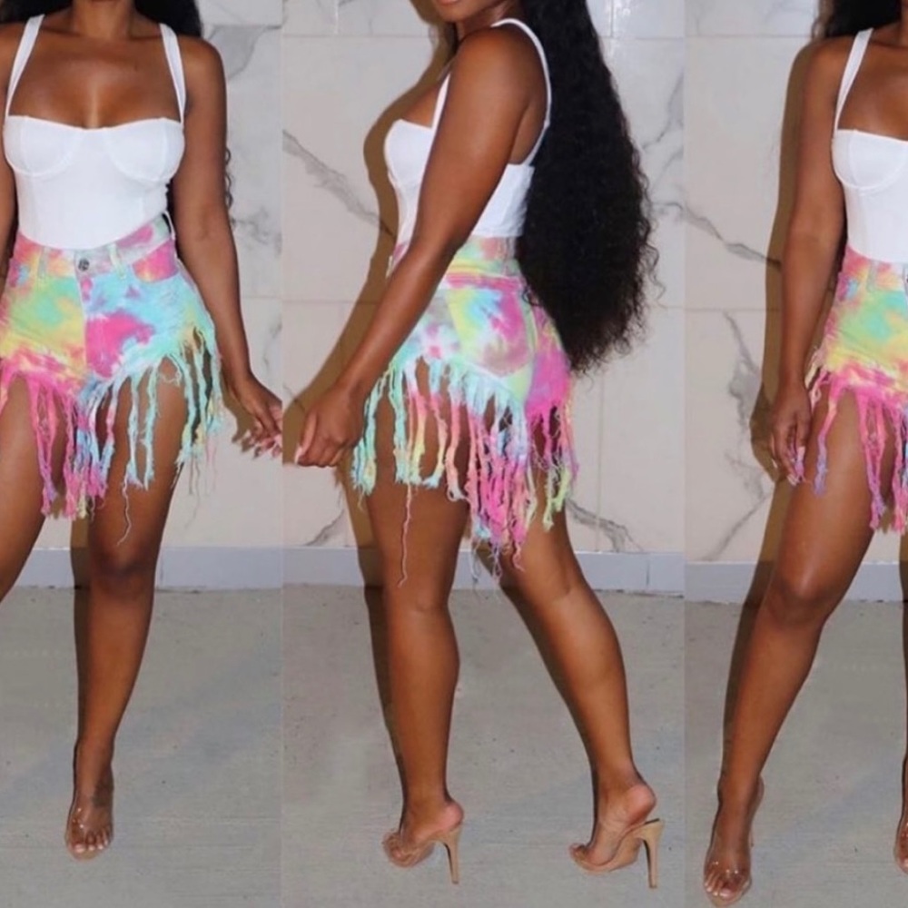 Starburst Fringe Shorts *BRAND NEW*